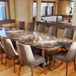 SILENT WORLD - Dining area Rendering- refit 2025/2026