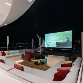 Foredeck outdoor cinema