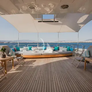 Sun deck lounge area