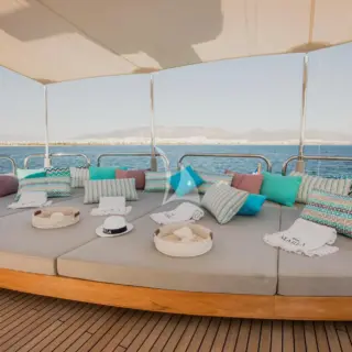 Sun deck lounge area