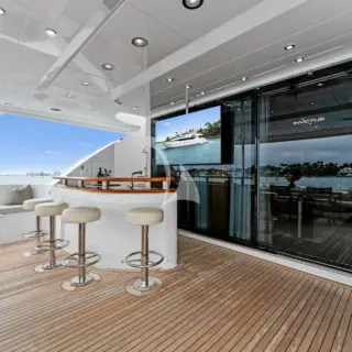 Aft deck bar