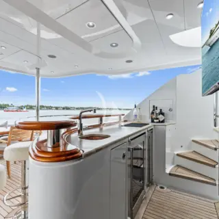 Aft deck bar