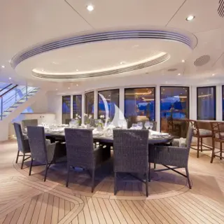 Main deck aft dining area