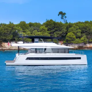 SILENT GRACE at anchor