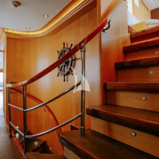 Main deck guest foyer and stairwell