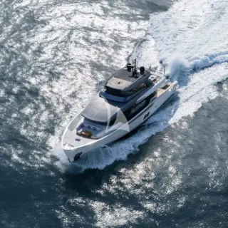 Aerial view underway