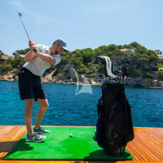 Golf on the Swim Platform