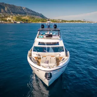 Drone shot of 1 LORENA bow lougning