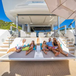 Swim Platform lounging