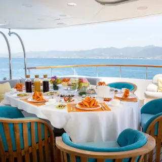 HOLIDAY - Main deck dinning area