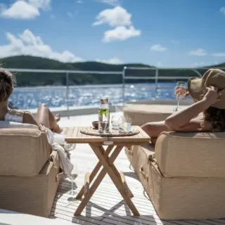 Foredeck lounge area