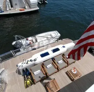Aerial view of fishing cockpit