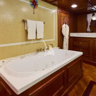 Lower deck owner's bathroom