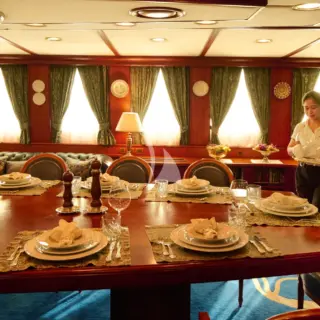 Upper deck dining 