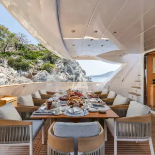 NOVA - Aft deck dining area