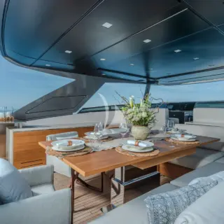 TELL NO ONE - Flybridge dining 
