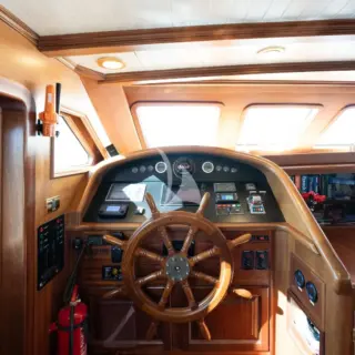 TAKE IT EASIER - Bridge to fore of mainsaloon