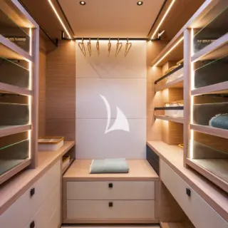 ARKTOS - EIGHTY2 sistership - Master cabin Dressing room