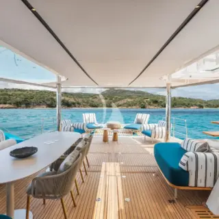 IMLADRIS - Aft deck lounge area and dining 