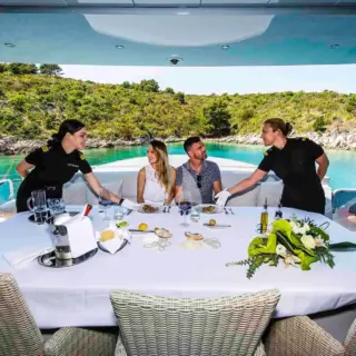 Anavi - Main deck dining area