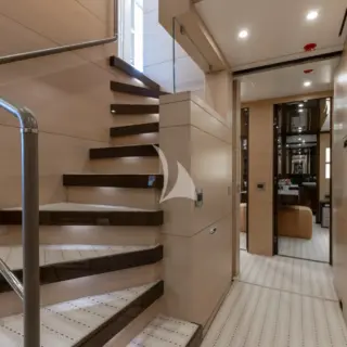 WABASH - Stairway to Lower Deck Staterooms