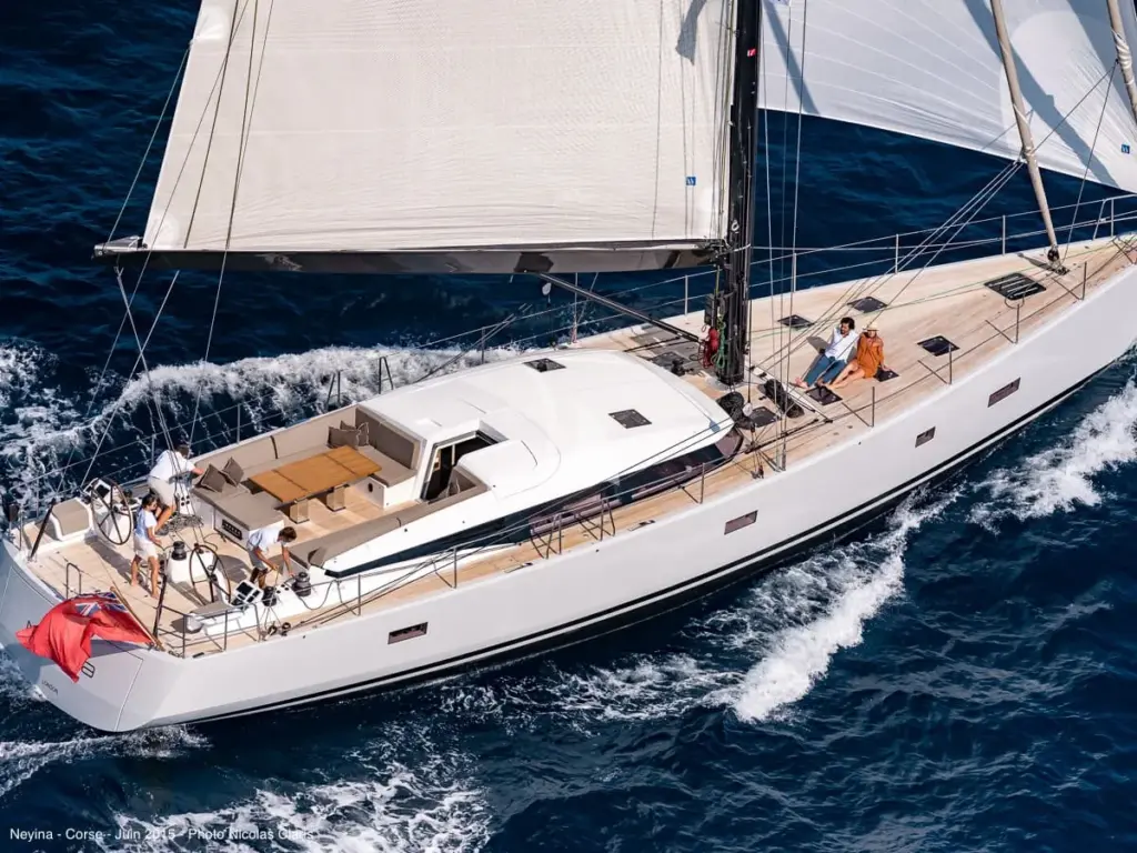 NEYINA – Sailing from Above, Main Deck & Cockpit