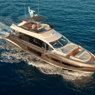 M-Y Aglaya Underway Bow View