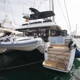 JARANA - Stern view with tender