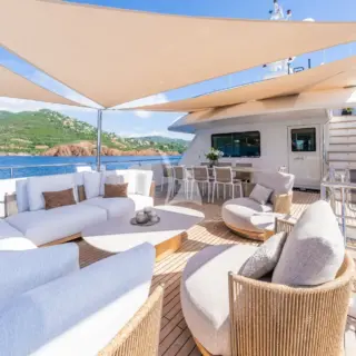 STELLA DEL NORD - Upper deck outdoor salon 