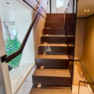 UPSTREAM - STAIRS TO SECOND DECK