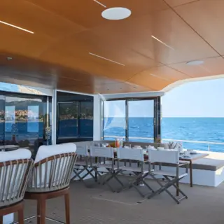 ATRAVERSIA - Aft deck dining area