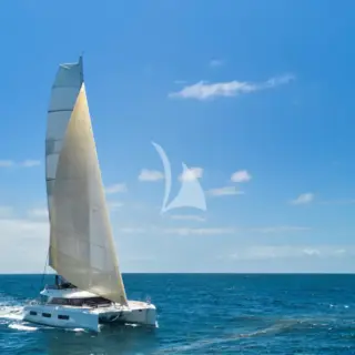 AMAREA UNDER SAIL WITH CODE ZERO SAIL