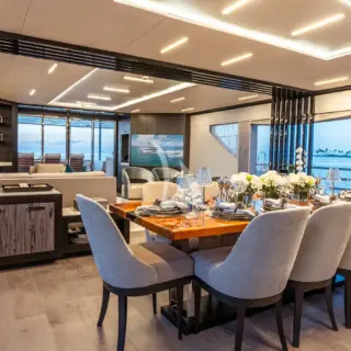 CynderElla - Main salon dining area