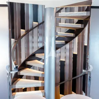 CynderElla - Stairs to sky lounge deck 