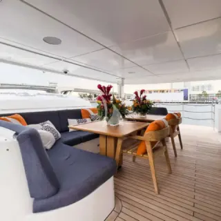 RISING DAWN - Main Deck Aft with Drop-Down Balconies
