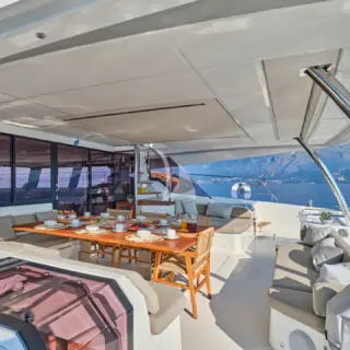 ARIVA - Aft dining and seating area