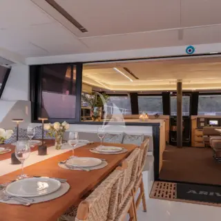 ARIVA - aft deck dining area
