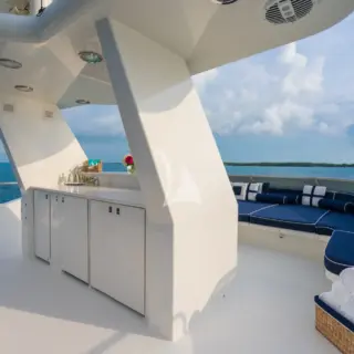 Sun Deck Bar Area - AVALINA 130' Westport 2003/2023