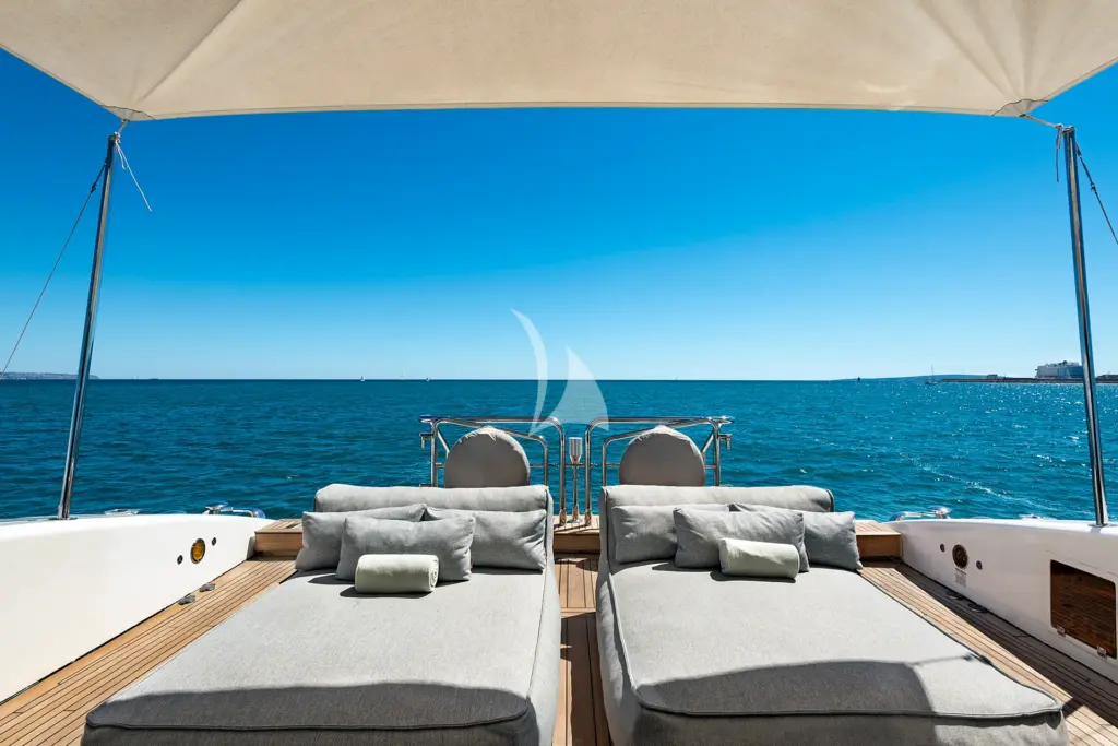 MRS GREY - aft deck sun loungers
