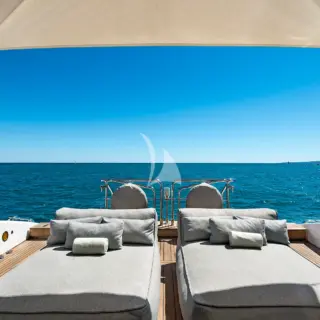 MRS GREY - aft deck sun loungers