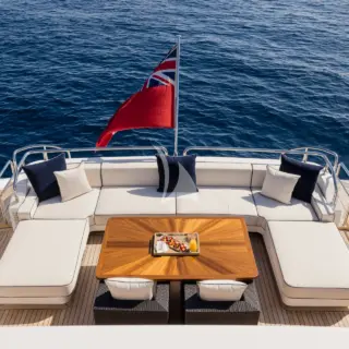 ROYALE X - aft deck lounge 
