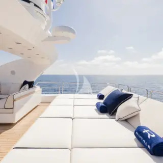 ROYALE X - Top deck lounge area