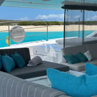 CHE - Lounge on the main deck which is shaded and sheltered.