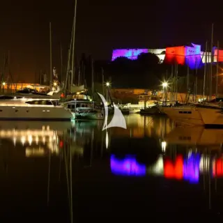 berthed in Antibes