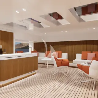 LULUS - Beach club bar and lounge area