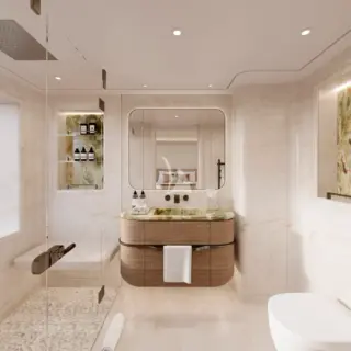 QU2 - VIP Cabin En Suite Bathroom
