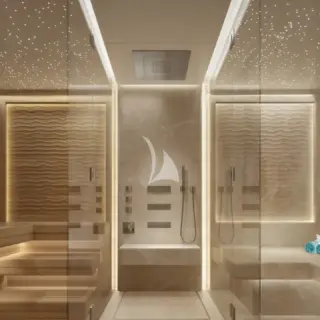 Symmetry - Lower Deck - Sauna & Steam Room