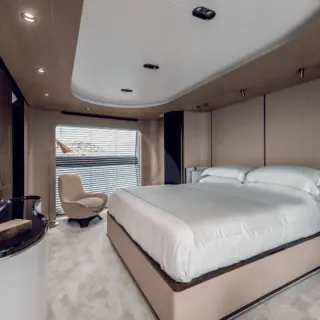 Main deck master cabin - image courtesy of Azimut and the Grande 27M model. ASR photography coming soon