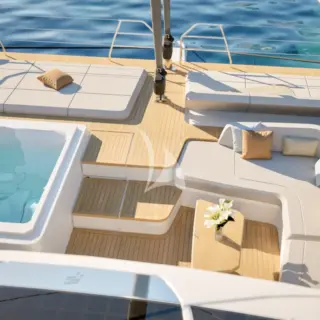 ELLY II - Artist renderings  Fore deck with Jacuzzi
