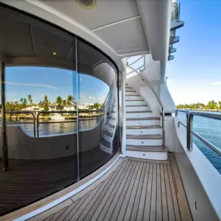 SEASCAPE V - Stairs leading to the Sundeck 